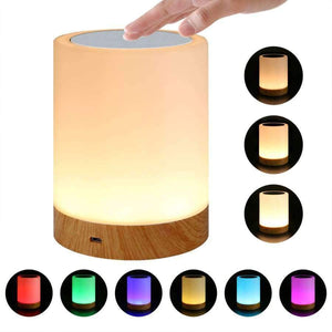 Planet Gates New dimmable LED colorful creative wood grain charging night light 5V/3W Table lamp bedside lamp atmosphere lamp