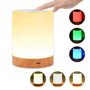 Planet Gates New dimmable LED colorful creative wood grain charging night light 5V/3W Table lamp bedside lamp atmosphere lamp