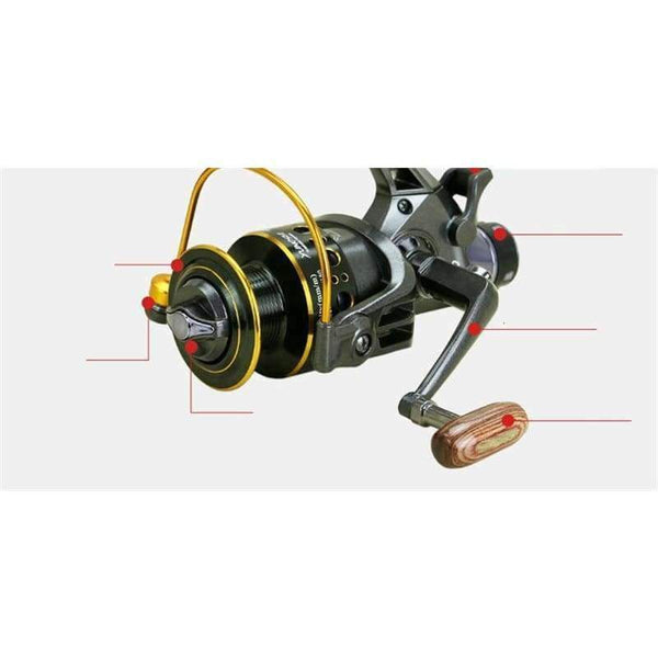 Planet Gates New Double Brake Design Fishing Reel Super Strong Carp Fishing Feeder Spinning Reel Spinning wheel type fishing wheel