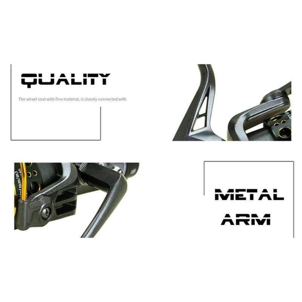 Planet Gates New Double Brake Design Fishing Reel Super Strong Carp Fishing Feeder Spinning Reel Spinning wheel type fishing wheel