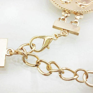 Planet Gates New fashion luxury designer brand chain belt for women Golden coin dolphins portrait  metal waist belts Apparel accessories 06