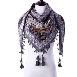 Planet Gates New Fashion Warm Women Scarf Square Scarves Female Wraps Winter Autumn Tassel Printed Girl Shawls Blanket Scarf