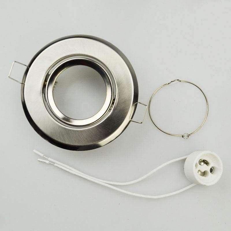 Planet Gates NEW Free shipping 10* aluminum led ceiling lights frame GU10   fixture GU10 holder  led down lights accessories 87mm holder+GU10