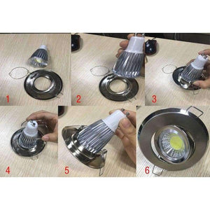 Planet Gates NEW Free shipping 10* aluminum led ceiling lights frame GU10   fixture GU10 holder  led down lights accessories 87mm holder+GU10