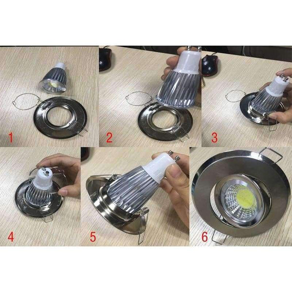 Planet Gates NEW Free shipping 10* aluminum led ceiling lights frame GU10   fixture GU10 holder  led down lights accessories 87mm holder+GU10