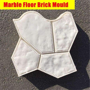 Planet Gates New Garden Plastic Path Concrete Paving Tool Marble Floor Brick Stone Shape Mould Garden Decoration Concrete Molds Garden Tools