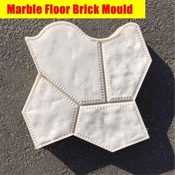 Planet Gates New Garden Plastic Path Concrete Paving Tool Marble Floor Brick Stone Shape Mould Garden Decoration Concrete Molds Garden Tools