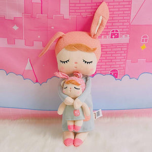 Metoo Dolls Stuffed Toys Plush Animals Angela 2 Piece Set Kids Toys for Girls Children Kawaii Baby Plush Cartoon Angela Rabbit