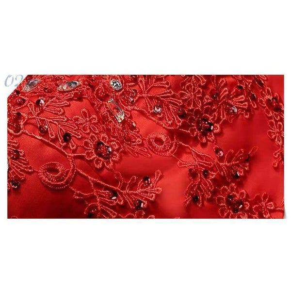 Planet Gates New lace up red lace up short wedding party prom dress 2018 wholesale bride marry Bridesmaid Dresses Chinese