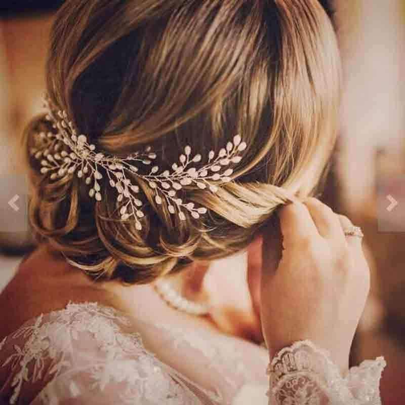 Planet Gates New Luxurious Bride Hair Accessories 100% Handmade Pearl Wedding Hair Jewelry Party Pom Bridal Starry Hair Comb Pearl Tiara