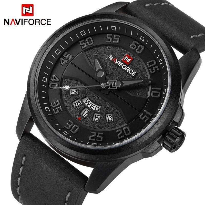 Planet Gates New Luxury Brand NAVIFORCE Men Fashion Casual Watches Men's Quartz Clock Man Leather Strap Army Military Sports Wrist Watch