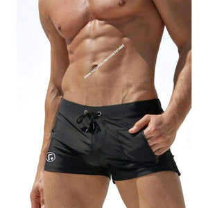 Planet Gates Нови мъжки бански костюми Летни плажни мъжки плувни шорти с джоб Секси мъжки плажни бански костюми за сърф AQ09