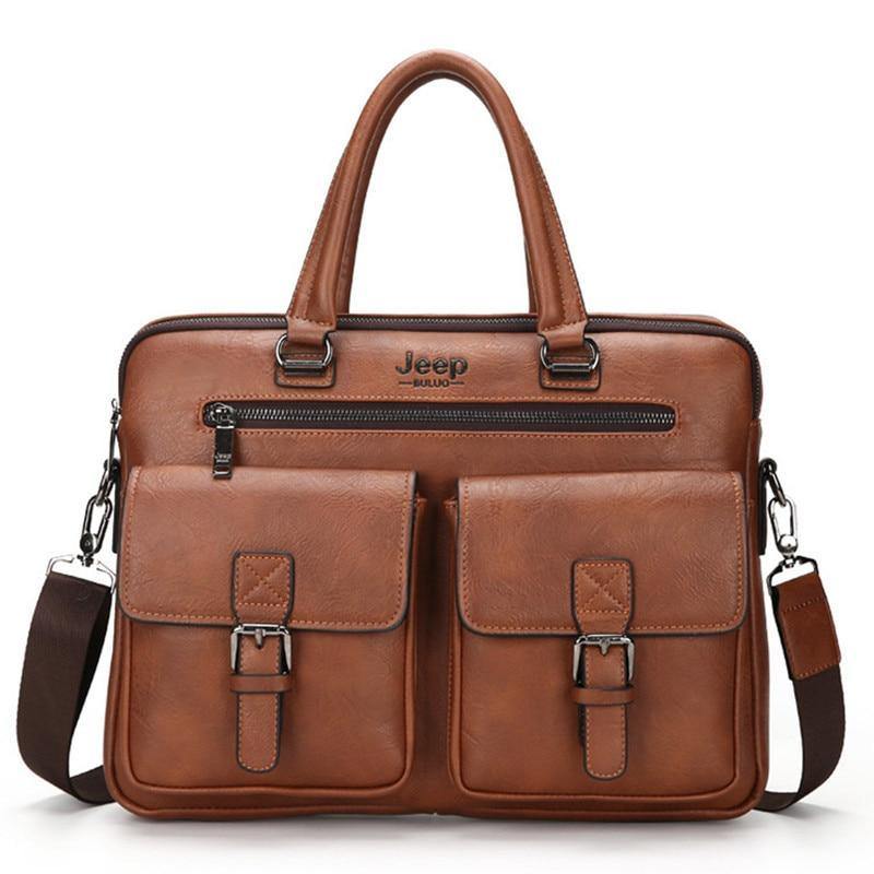 Planet Gates New Men Split Leather Handbag Zipper Men Business Polyester Two Silt Pocket Soft Handle 14 Inches Briefcases Bags