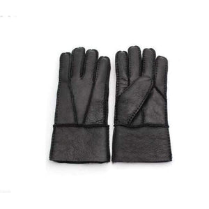 Planet Gates New Men Winter Gloves Warm Genuine Sheep Fur Gloves for Men Thermal Goat Fur Cashmere Genuine Leather Leather Gloves Hand-made