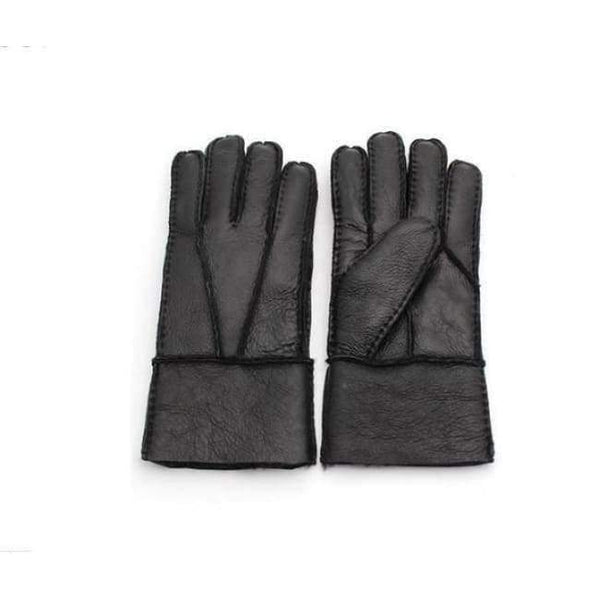 Planet Gates New Men Winter Gloves Warm Genuine Sheep Fur Gloves for Men Thermal Goat Fur Cashmere Genuine Leather Leather Gloves Hand-made
