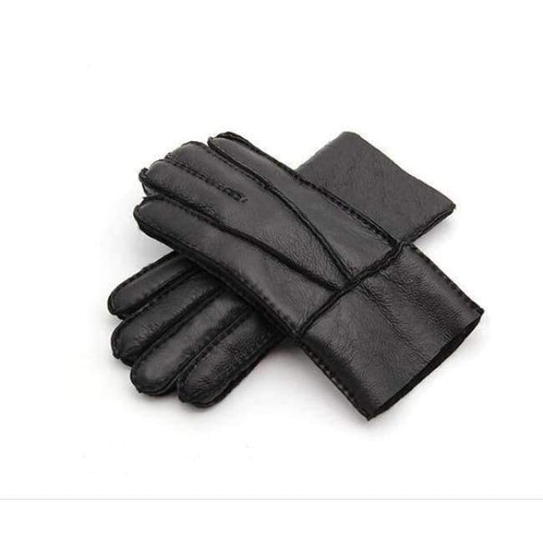 Planet Gates New Men Winter Gloves Warm Genuine Sheep Fur Gloves for Men Thermal Goat Fur Cashmere Genuine Leather Leather Gloves Hand-made