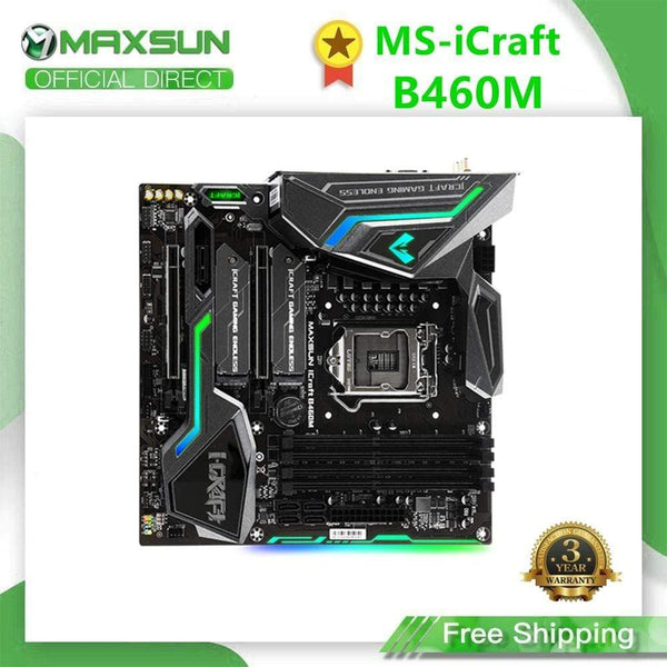 Planet Gates New Motherboard iCraft B460M WIFI6 PC Mainboard Kit Dual Channel DDR4 RGB SATA3.0 VGA LGA1200 Computer Accessories