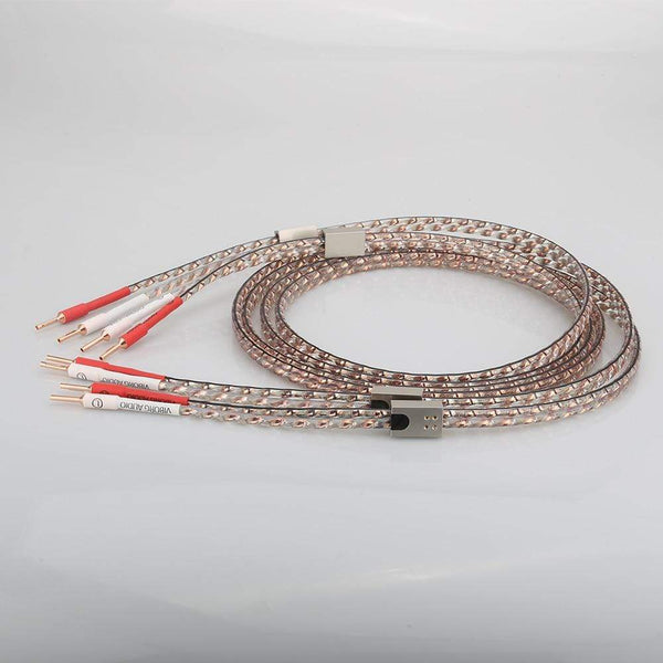 Planet Gates New Pair Viborg VS903 Flat Copper Speaker Audiophile Cable HIFI SPeaker Cable With Pure Copper Plug for Home Theater