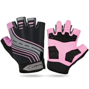 Planet Gates New Pink / L Anti Slip Gel Pad Bicycle Gloves Gel Pad Short Half Finger Cycling Gloves Breathable Outdoor Sports Men MTB Bikes Gloves