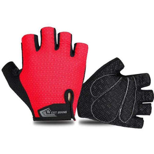 Planet Gates New Red / XXL / China Cycling Glove Half Finger Gel Pad Breathable Sweat Washable Outdoor Sports MTB Gloves Non-Slip a Pair Bicycle Gloves