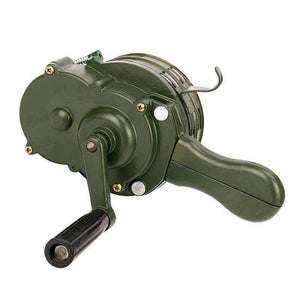 Planet Gates NEW Safurance Green Aluminium alloy Crank Hand Operated Air Raid Emergency Safety Alarm Siren Home Self Protection Security