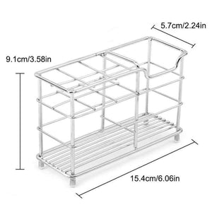 Planet Gates new Stainless Steel Toothbrush Holder Toothpaste Razor Stand Bathroom Organizer Tooth Brush Mug Storage Bathroom Accessories