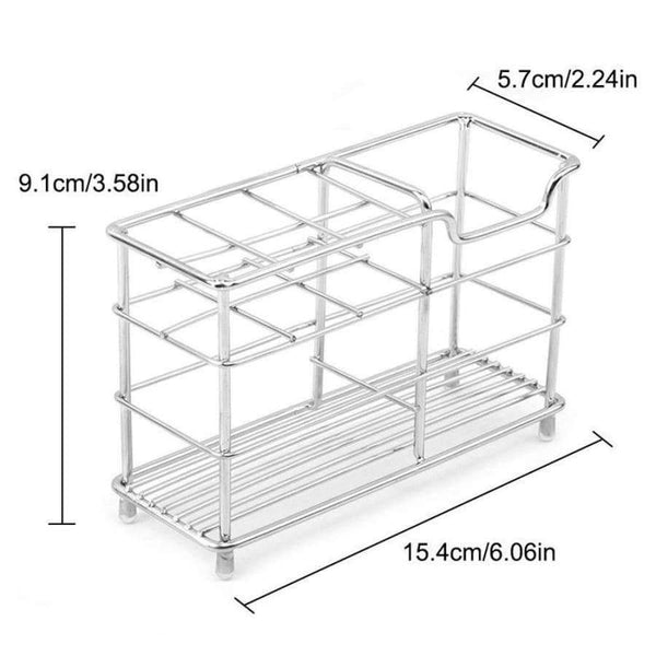 Planet Gates new Stainless Steel Toothbrush Holder Toothpaste Razor Stand Bathroom Organizer Tooth Brush Mug Storage Bathroom Accessories