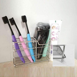 Planet Gates new Stainless Steel Toothbrush Holder Toothpaste Razor Stand Bathroom Organizer Tooth Brush Mug Storage Bathroom Accessories