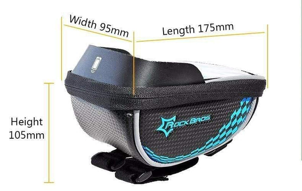 Planet Gates New Style Black bag / China Bike Frame Front Tube Bag Cycling Riding Bag Pannier Smartphone GPS Touch Screen Case Bike Bicycle Accessories 4 Colors