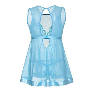 Planet Gates New Style Fashion Women Sexy Lace Transparent Mesh Underwear Babydoll Sleepwear Intimate Full Slips S-XL