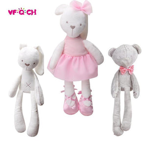 Planet Gates New Style Plush Stuffed Cute Appease Rabbit Bear Animal Toys Infant Baby Comfort Dolls For Children Kids Birthday Pretty Gift