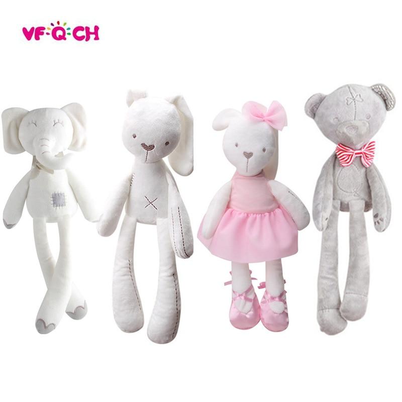 Planet Gates New Style Plush Stuffed Cute Appease Rabbit Bear Animal Toys Infant Baby Comfort Dolls For Children Kids Birthday Pretty Gift