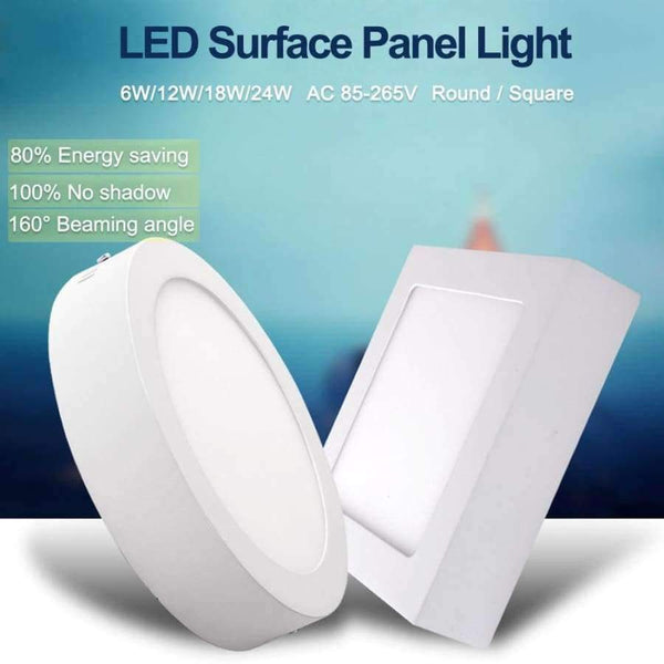 Planet Gates New TSLEEN Round Square Surface Ceiling Lamp LED Panel Down Light For Home Commercial Cool Warm White LED AC 85-265V