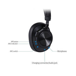 Planet Gates New verision black / China Bluedio T6 Active Noise Cancelling Headphones Wireless Bluetooth Headset with microphone for phones and music