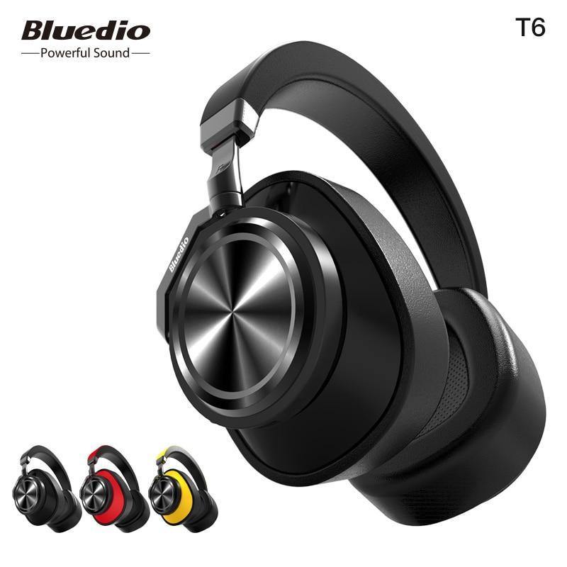 Bluedio T6 Active Noise Cancelling Headphones Wireless Bluetooth Headset with microphone for phones and music - Planet Gates