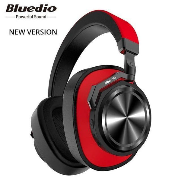 Planet Gates New verison red / China Bluedio T6 Active Noise Cancelling Headphones Wireless Bluetooth Headset with microphone for phones and music
