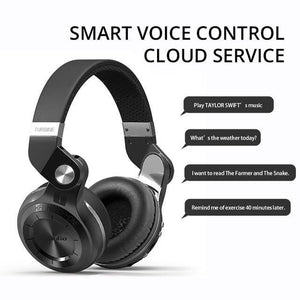 Planet Gates New version Black / China Bluedio T2+ fashionable foldable over the ear bluetooth headphones BT 4.1 support FM radio& SD card functions Music&phone calls