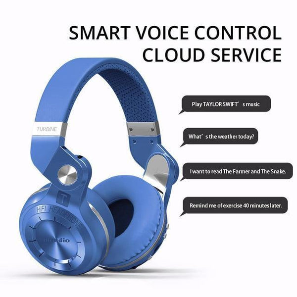 Planet Gates New version Blue / China Bluedio T2+ fashionable foldable over the ear bluetooth headphones BT 4.1 support FM radio& SD card functions Music&phone calls