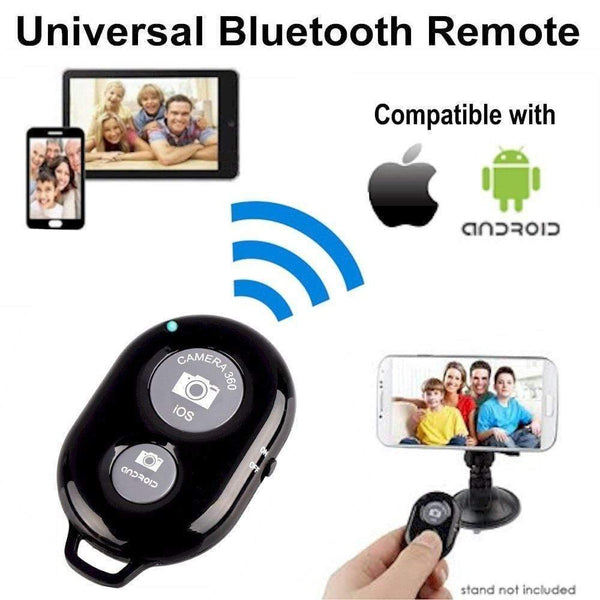 Planet Gates New Wireless Phone Camera Shutter Bluetooth Remote Control For IPhone Android It Enables You To Control Your Cell Phone Camera (Black)