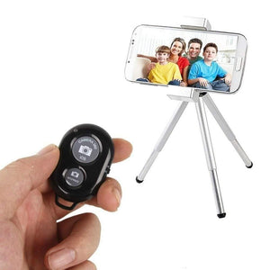 Planet Gates New Wireless Phone Camera Shutter Bluetooth Remote Control For IPhone Android It Enables You To Control Your Cell Phone Camera (Black)