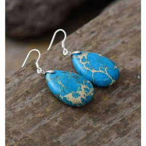 Planet Gates New Womens Luxury Earrings Natural Stones Teardrop Dangle Earrings Designer Elegant Earrings European Jewelry Dropshipping