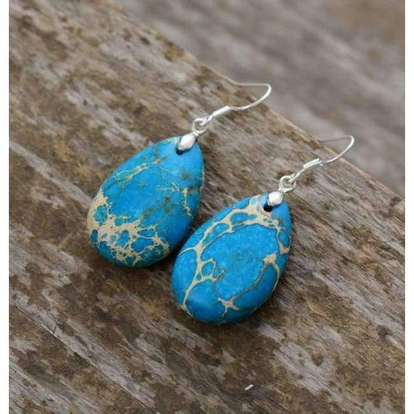 Planet Gates New Womens Luxury Earrings Natural Stones Teardrop Dangle Earrings Designer Elegant Earrings European Jewelry Dropshipping