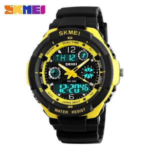 Planet Gates New Yellow Kids Watches Anti-Shock 5Bar Waterproof Outdoor Sport Children Watches Fashion Digital Watch Relogio Masculino 0931