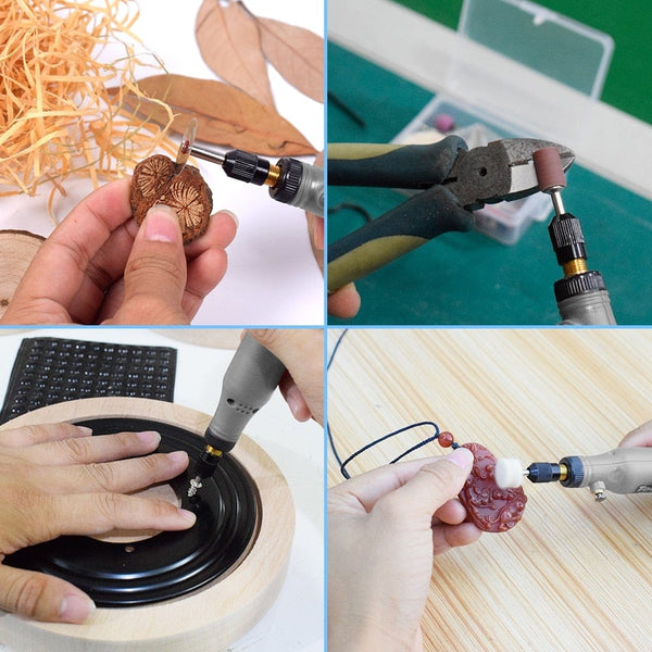 Planet Gates NEWACALOX USB Charging Variable Speed Mini Grinder Machine Rotary Tools Kit Grinder Set with 126pcs Engraving Accessories Kit