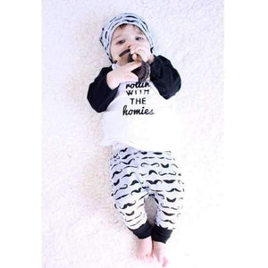 Planet Gates Newborn baby boy clothes baby clothes unisex yellow  color long-sleeved shirt+ pants 2 pcs. bebe girl clothing set ST205