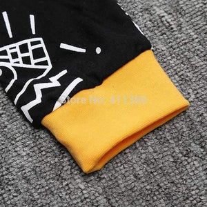 Planet Gates Newborn baby boy clothes baby clothes unisex yellow  color long-sleeved shirt+ pants 2 pcs. bebe girl clothing set ST205