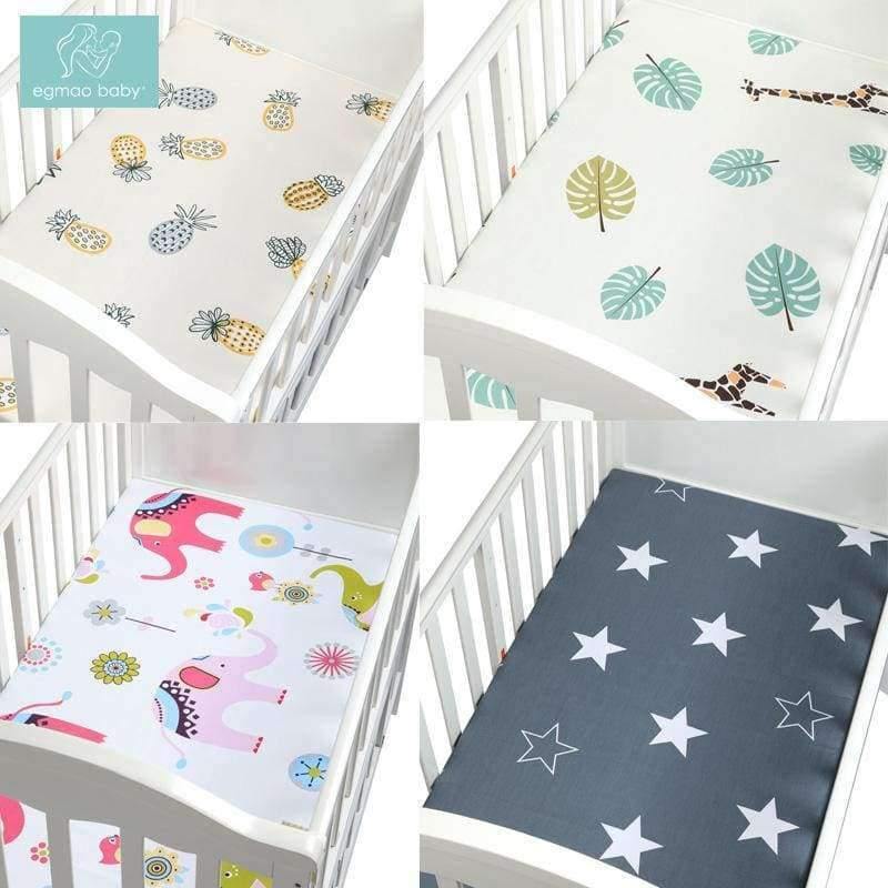 Planet Gates Newborn baby crib fitted sheets Cartoon soft crib bed sheet cotton kids bedding mattress protectors covers baby bedsheet 130*70