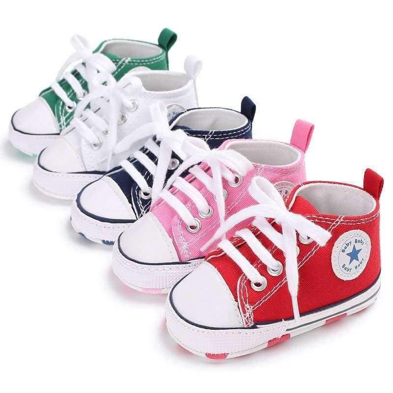 Planet Gates Newborn Sneakers Baby girls Boys Lace-up Canvas Shoes Active All Star Zapatos Bebe Toddler Shoes Infantil Sapatos