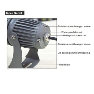 Planet Gates Newest Design Waterproof IP65 Outdoor led spotlight 10W Led Spot Light Outdoor lighting Narrow Angle spike pin light