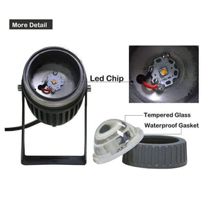 Planet Gates Newest Design Waterproof IP65 Outdoor led spotlight 10W Led Spot Light Outdoor lighting Narrow Angle spike pin light